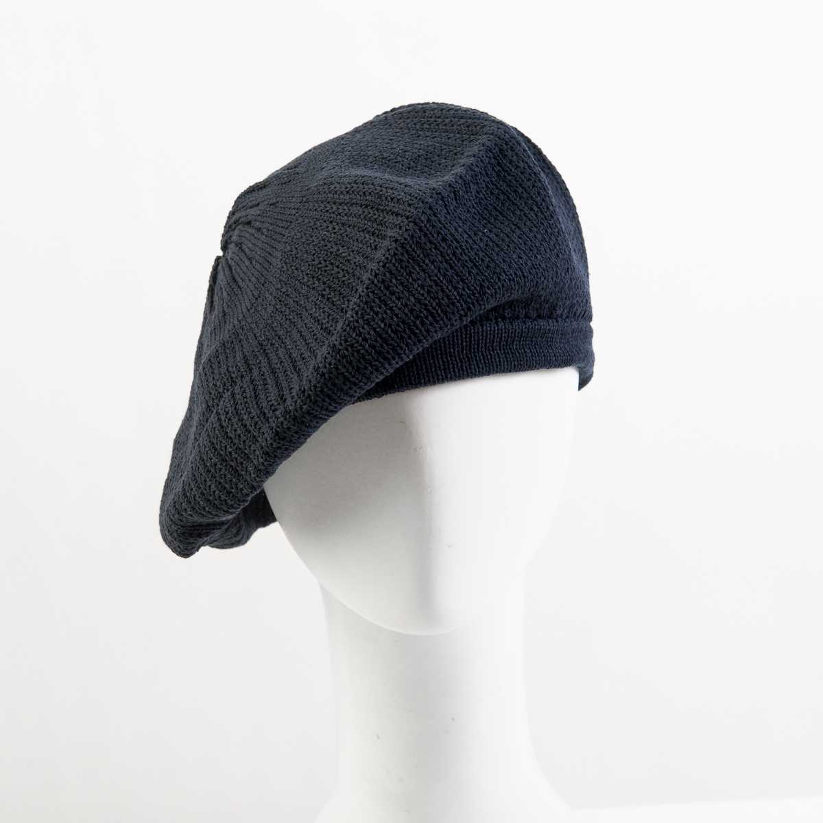 Navy Cotton Knitted Beret-771006-NV- Sun Yorkos | Zoria