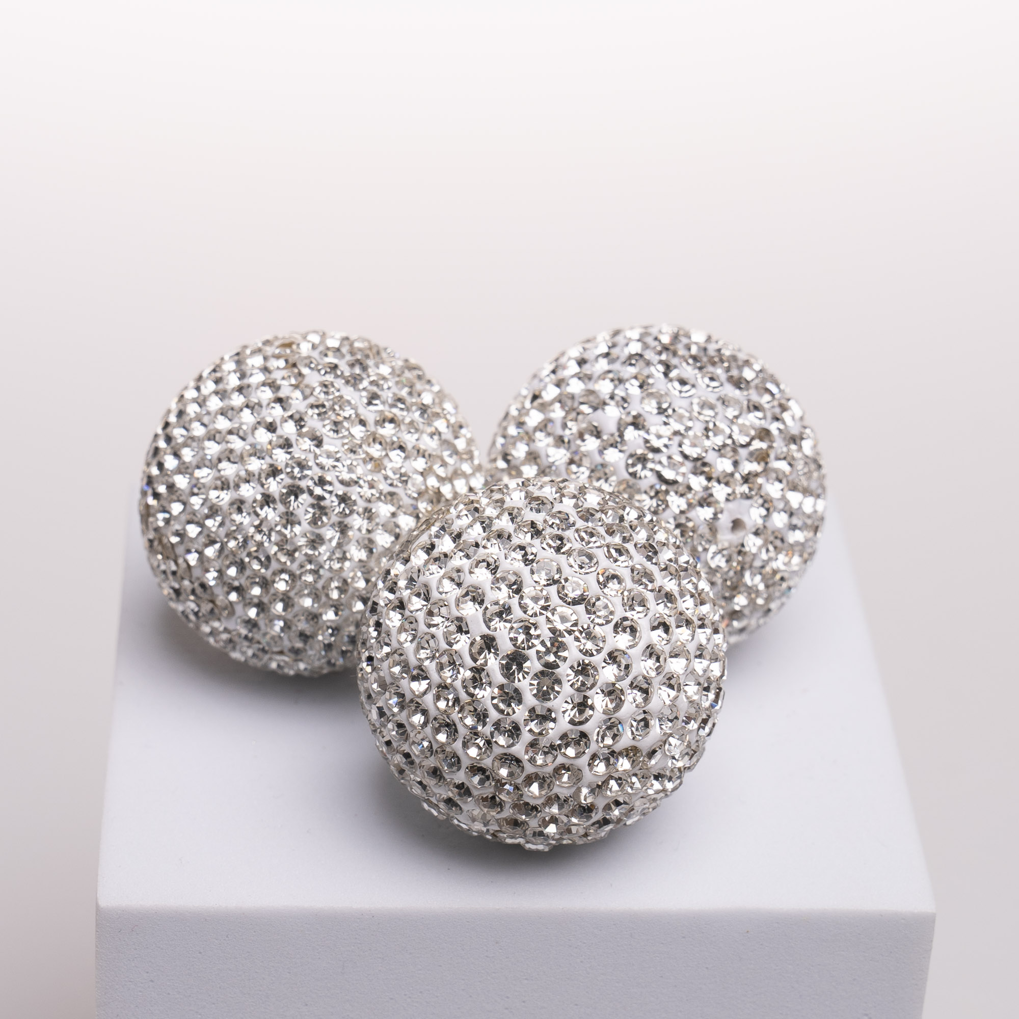 35Mm Rhinestone Glass Crystal Clay Ball | SUN YORKOS