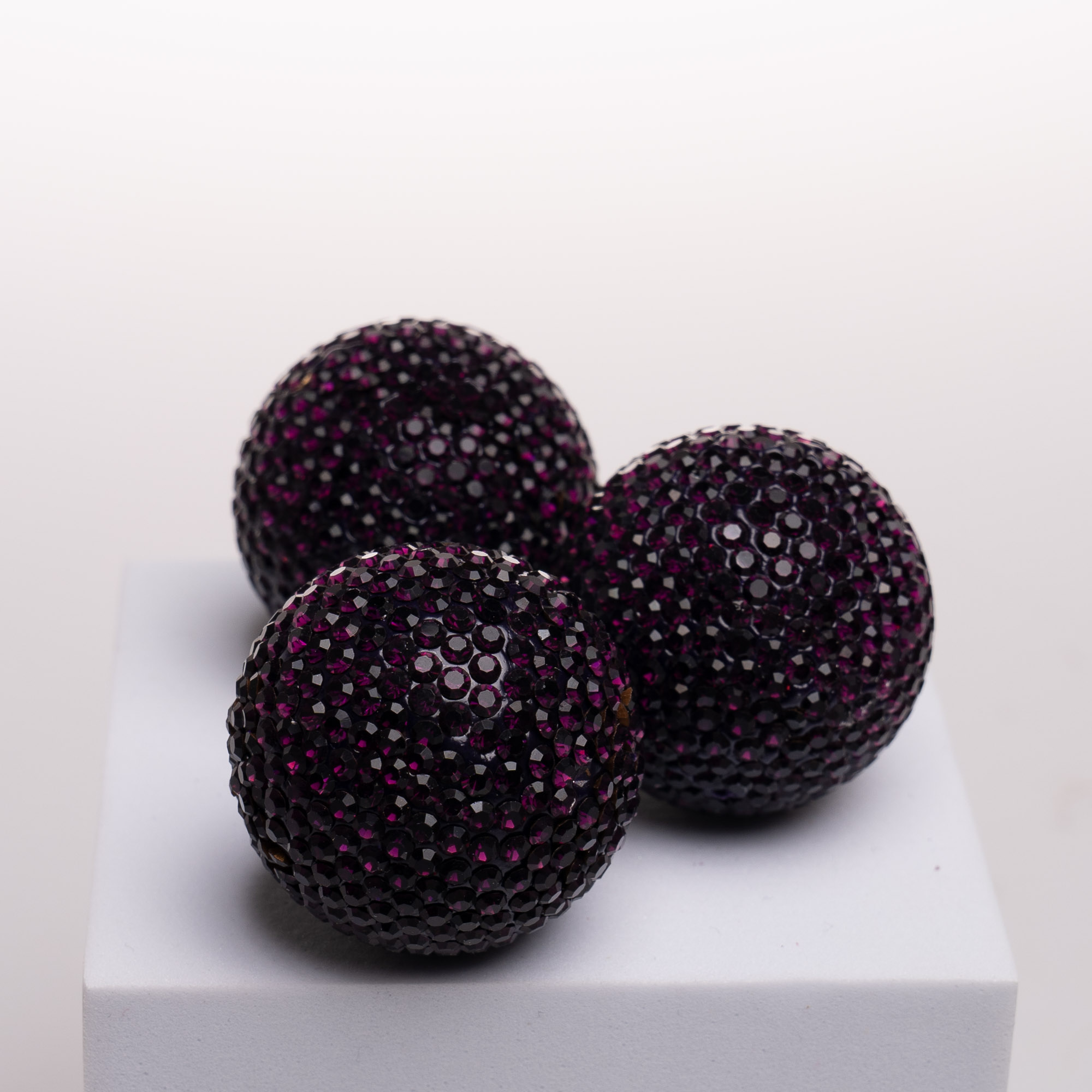 35Mm Rhinestone Glass Crystal Clay Ball | SUN YORKOS