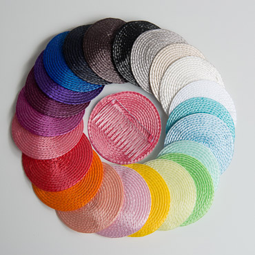 thumbnail image 2 of 22cm Round Sinamay Disc Fascinator Base Set - DIY Millinery Craft Kit (4-in-1) By Finecy In 2 of 5