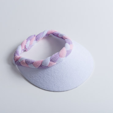 Braided Terry Cloth Sun Visors-BS-8239- Sun Yorkos | Zoria