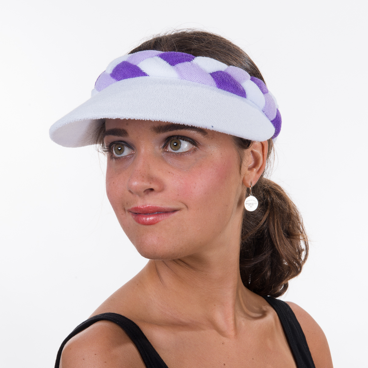 Braided Terry Cloth Sun Visors-BS-8239- Sun Yorkos | Zoria display picture 3