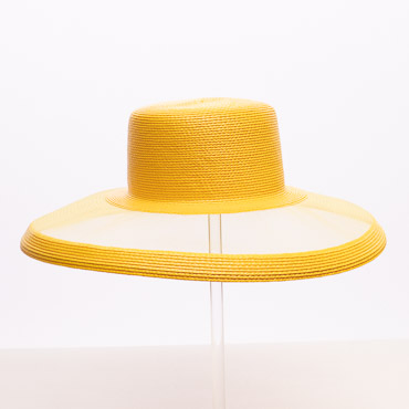Polypropylene PP Braid with Crinoline Horsehair Blocked Plain Hat