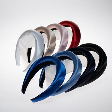 Blue Aliceband Brightly coloured plain 2.5cm wide satin headband alice band 