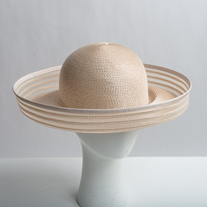 Crinoline & Poly-Braid Rolled Edge Hat Base for Millinery & Hat Making