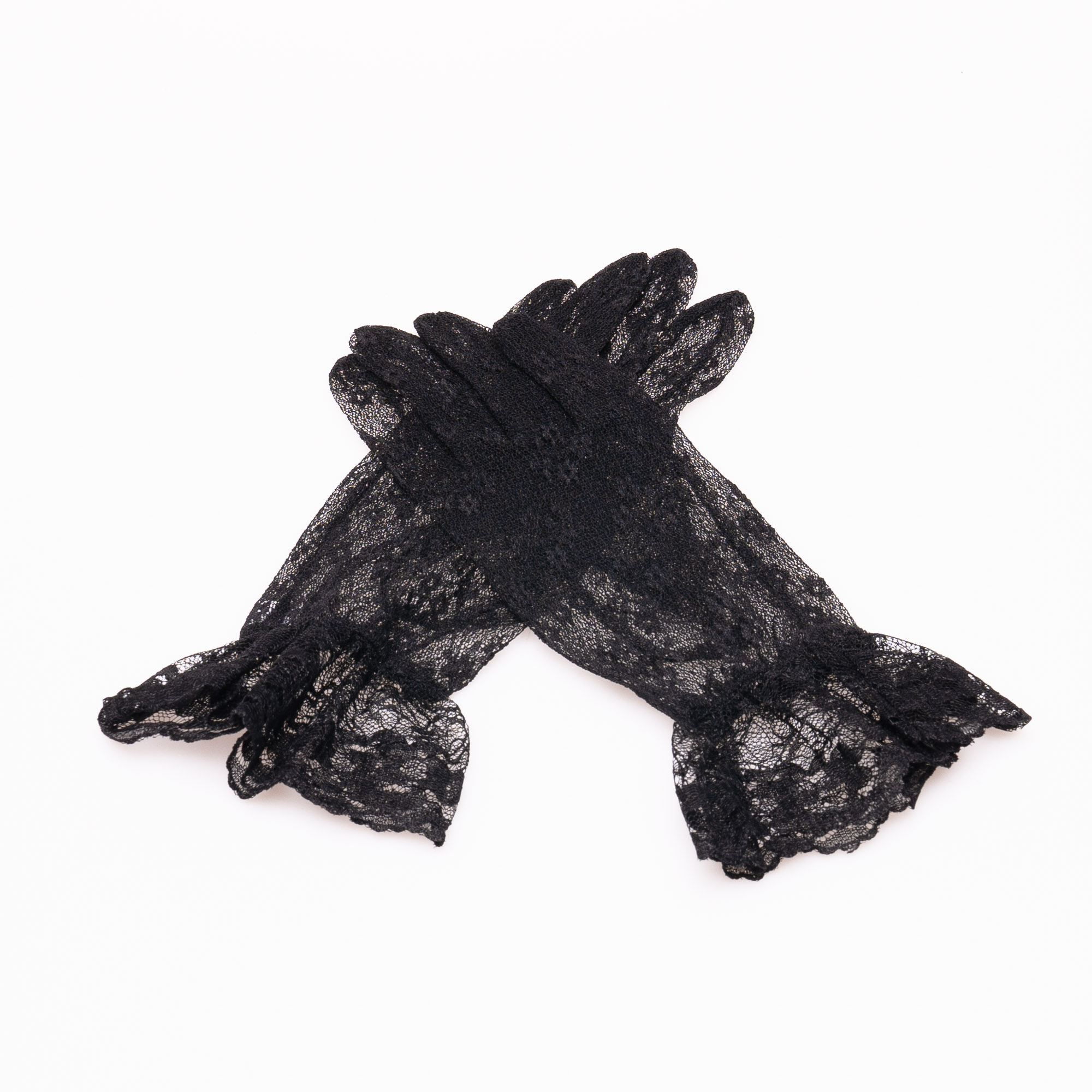 wrist length lace gloves