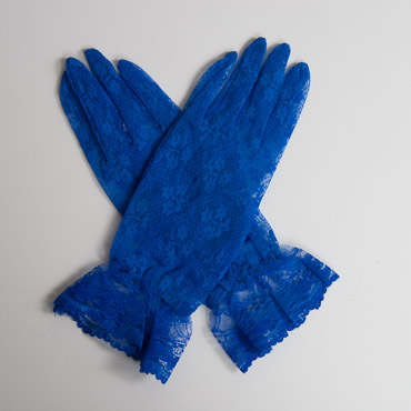 royal blue lace gloves