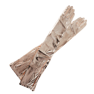 Ivory 10 Inches Lace Gloves-GLOVE-25- Sun Yorkos