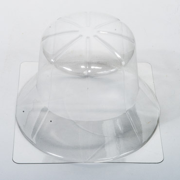 White 14 inches-14 inches-7 inches Paper Square Hat Box-HB5183-14S