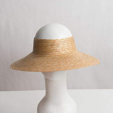 Blocked Natural Milan Raffia Hemp Straw Plain Hat Base- Sun Yorkos