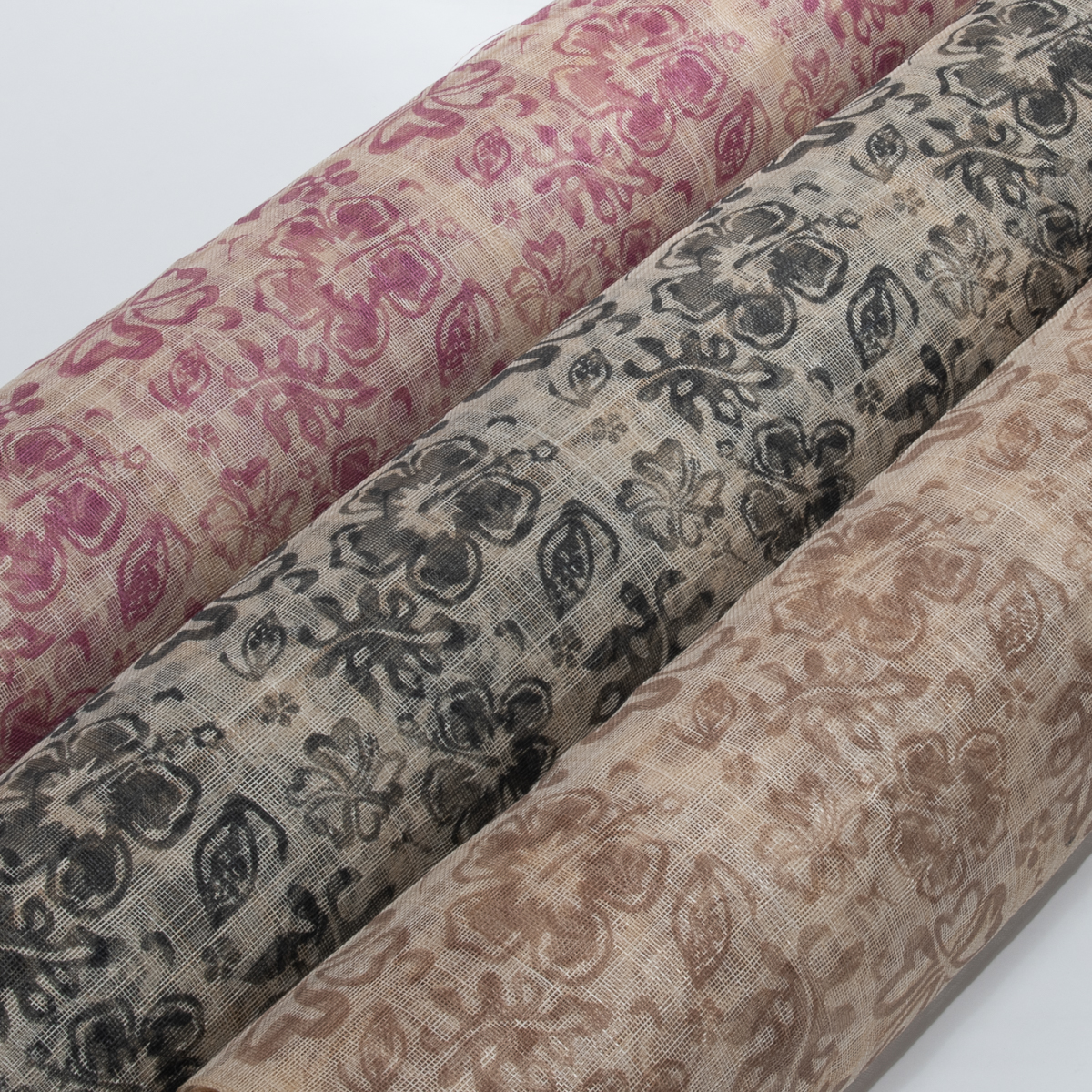 SH7117-MS Medium Sizing Flower Printed Sinamay Fabric