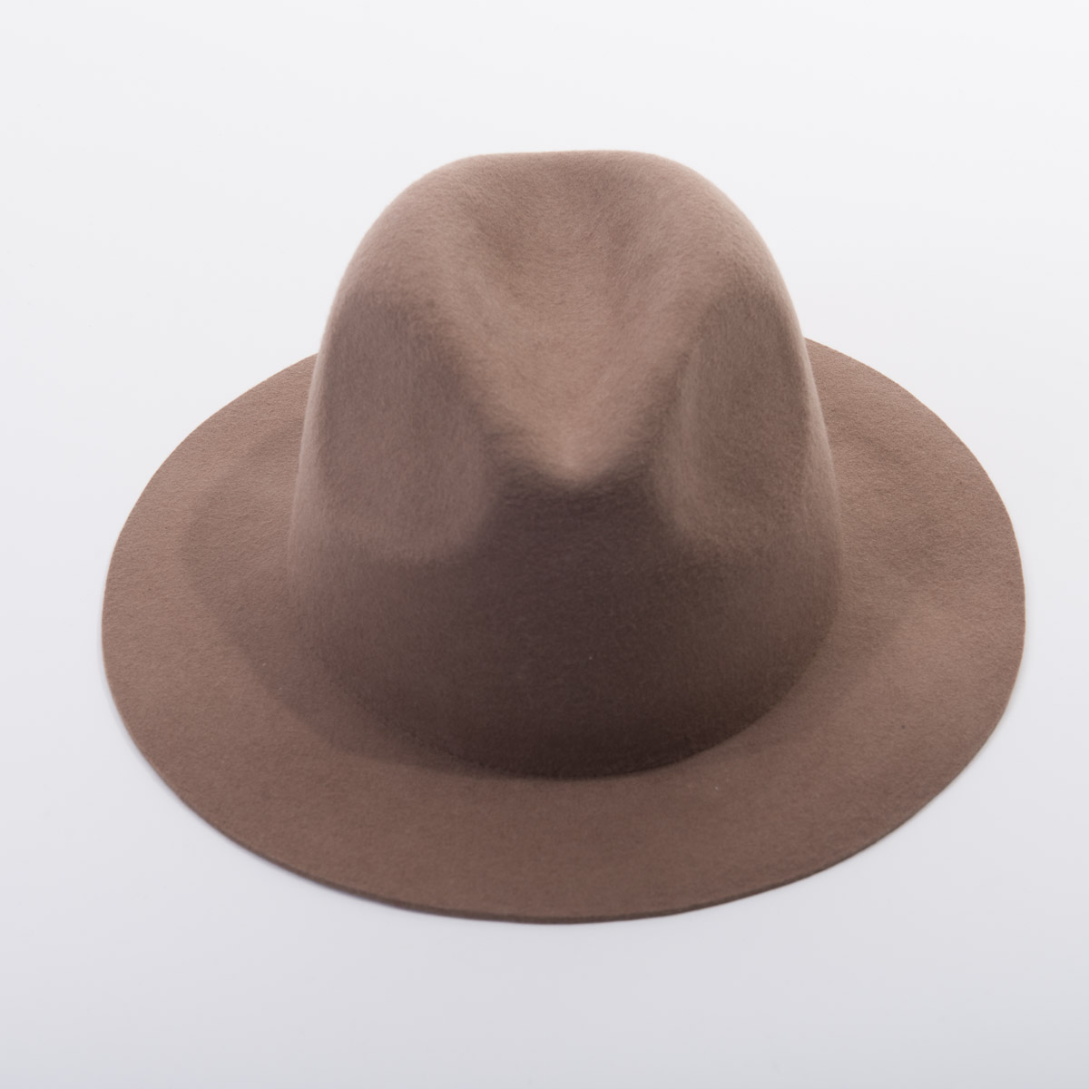 Mink Medium Brim Fedora Felt Plain Hats 