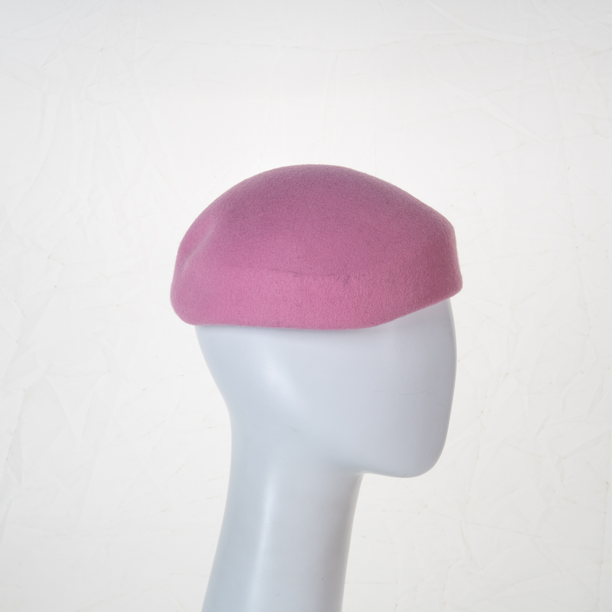 Pink Beret Pillbox Wool Felt Hat Base - Sun Yorkos | Zoria